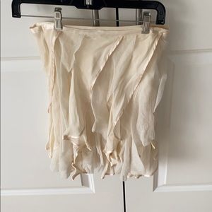 Development cream ruffle skirt size 2